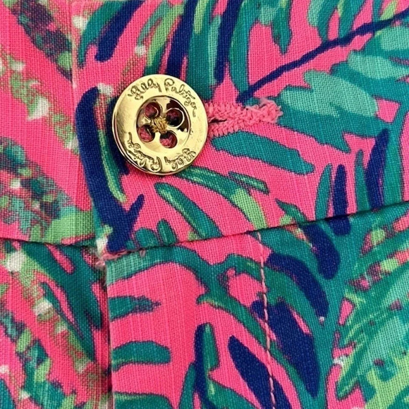 Lilly Pulitzer Callahan pink sunset Cocoa breeze shorts size 00 pink blue preppy - Picture 5 of 7
